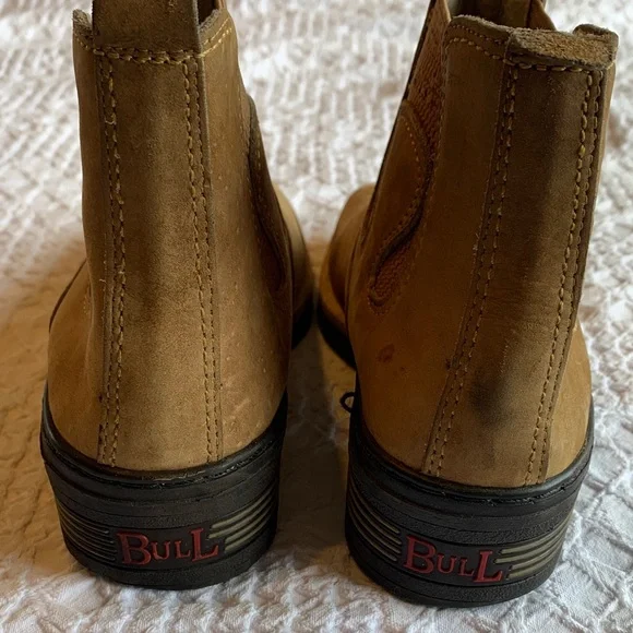 Rodeo Chelsea Square Toe Tan Western Boots with Embroidered Design - Picture 4 of 16